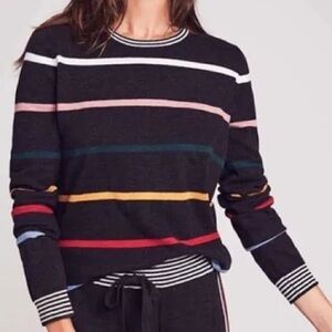 Faherty Surf Stripe Crew Neck Sweater Cotton Cashmere